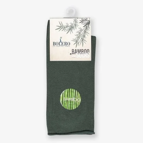 Bolero Roll Top Green Bamboo Women's Socks