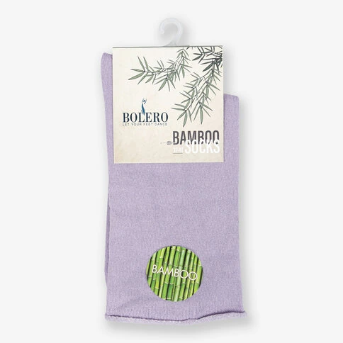 Bolero Roll Top Lilac Bamboo Women's Socks