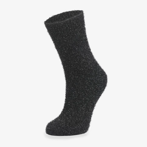 Bolero Silvery Feathered Socks Black