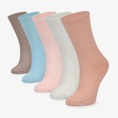 Bolero Women's 5-Pack Pastel Derbili Socks