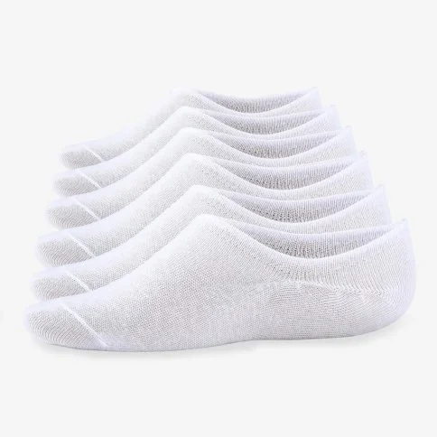 Bolero Women's 6-Pack Cotton Sneakers Socks White