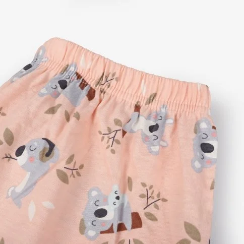 Bolero Women's Long Pink Koala Pajama Bottoms - M08