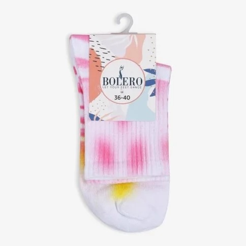Bolero Women's Pink Tie Dye Socks