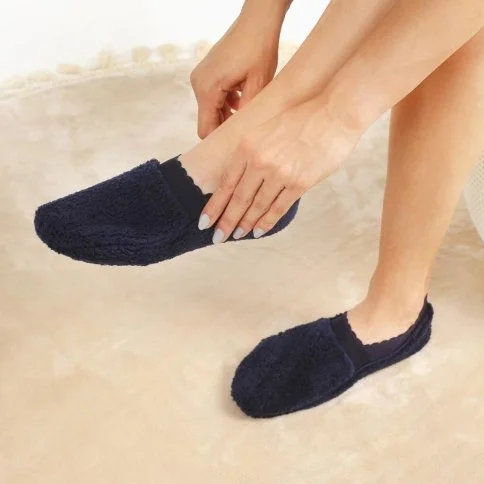 Bolero Women's Plush Home Socks Navyblue