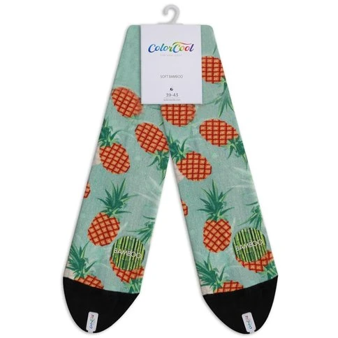 Colorcool Colored Printed Pineapple Socks