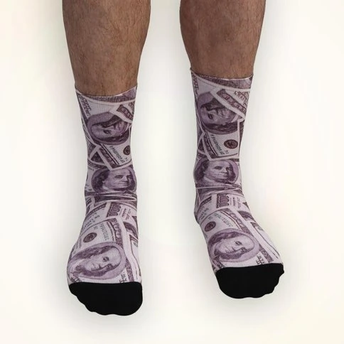Colorcool Dolar Baskılı Çorap