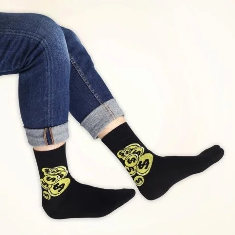 Colorcool Dollar Patterned Socks