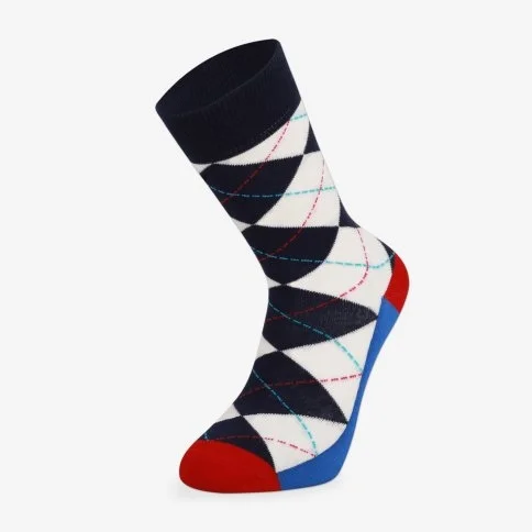 Colorcool Erkek Baklava Desen Renkli Çorap - E72