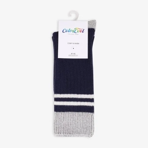 Colorcool Erkek Fitilli Kışlık Çorap Lacivert - E62