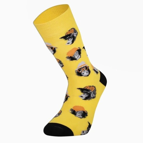 Colorcool Erkek Maymunlu Çorap Sarı