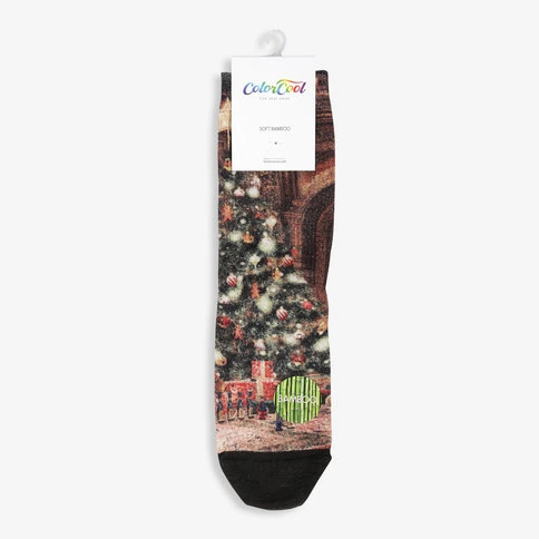 Colorcool Kadın Renkli Baskılı Çorap Christmas