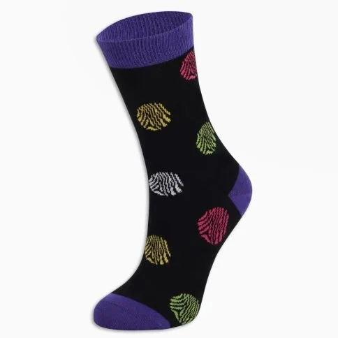 Colorcool Kadın Renkli Zebra Dot Çorap - E72