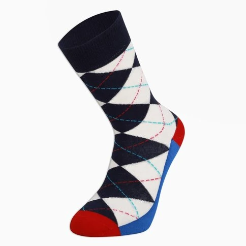 Colorcool Men's Diamond Patterned Socks