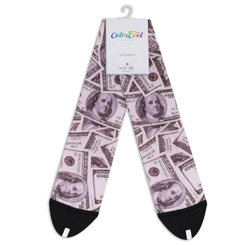Colorcool Men's Dollar Printed Socks