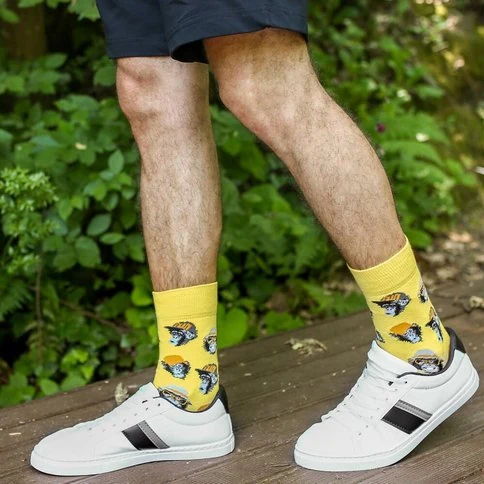 Colorcool Men's Monkey Socks Yellow