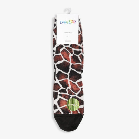 Colorcool Zürafa Desenli Kadın Baskılı Bambu Çorap