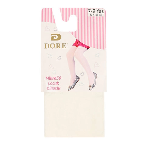 Dore Micro 50 Krem Çocuk ve Bebek Külotlu Çorap