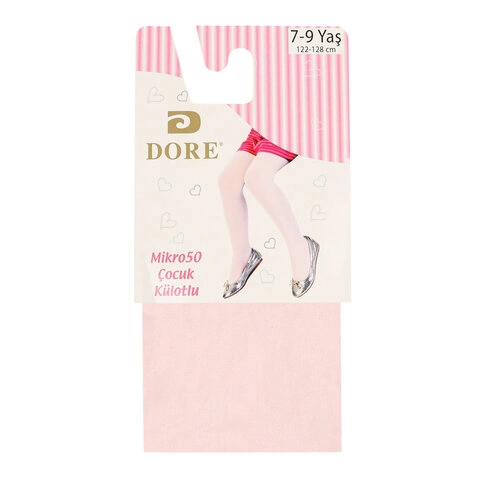 Dore Micro 50 Pembe Çocuk ve Bebek Külotlu Çorap
