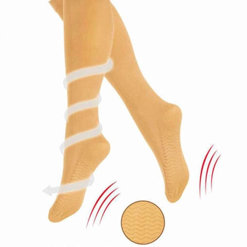 Dore Women's Knee-Heigh Massage Socks Mink