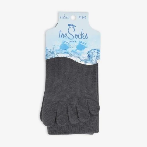 Erkek Mantar Önleyici Parmak Çorap Füme - E54