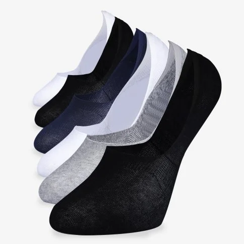 Men's 6-Pack Super Luxurious Invisible Socks
