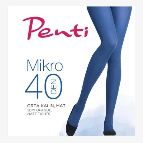 Penti Mikro 40 Bayan Külotlu Çorap Beyaz - N23