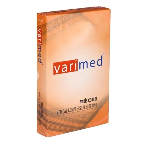 Varimed Men's and Women's Medium Compression Knee-High Compression Stockings Open Toe 7210
