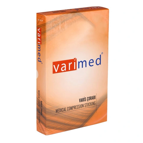Varimed Premium Erkek ve Kadın Orta Basınçlı Dizaltı Kompresyon Varis Çorabı Açık Burun 9210