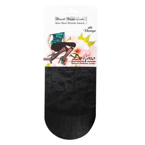 Wholesale 12-Pack Women's Black Patterned Knee-High Socks